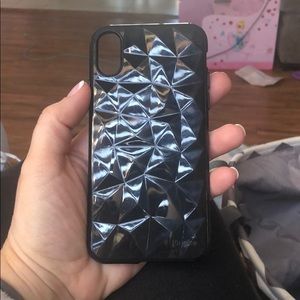 iPhone C phone case black marbled